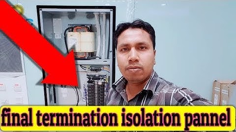 final termination Isolation power pannel