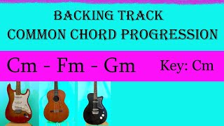 Backing Track In C minor - Common Chord Progression Cm - Fm - Gm