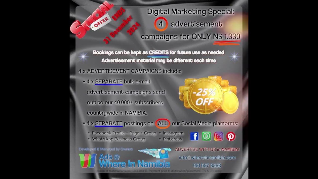 Exclusive Marketing Promotion! | Namibia