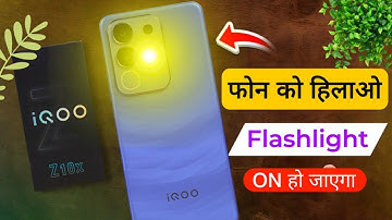 iQOO Z10x Shake to Turn ON Flashlight | iQOO Z10x Phone ko Hilane Se Flashlight Kaise Jalaye