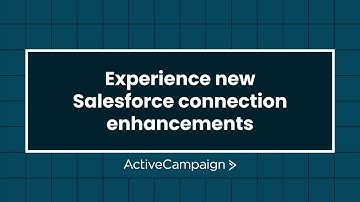 Salesforce Integration connection enhancements - Syncs & Automation