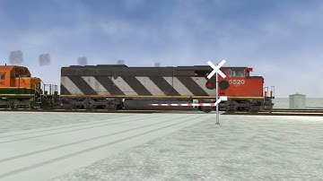 (MSTS/Open Rails) CN Intermodal Passes Scaraborough Ontario