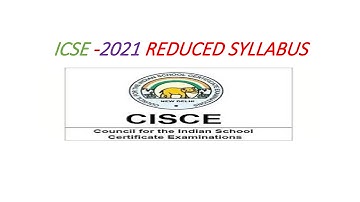 ICSE- CLASS 10: REDUCED  SYLLABUS (MATHEMATICS )