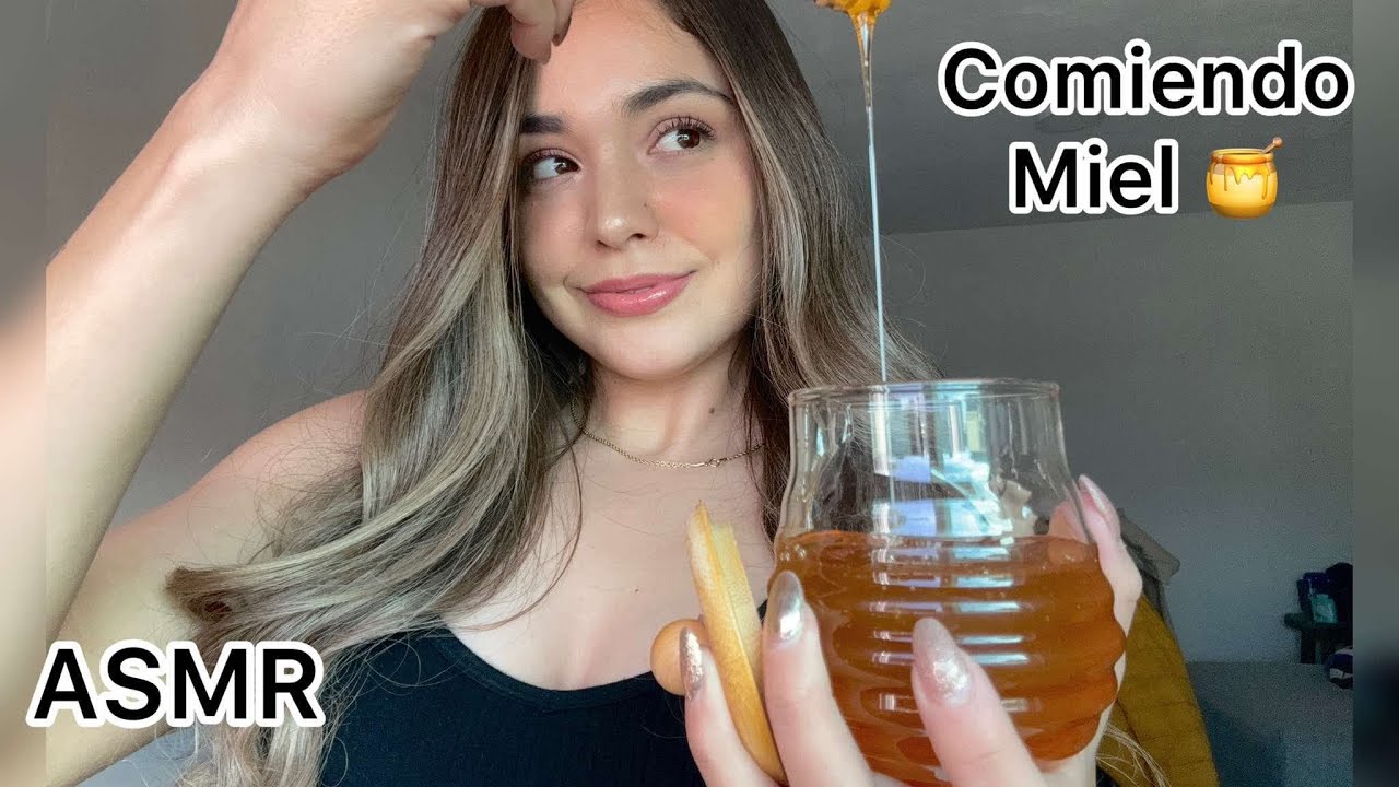 Asmr COMIENDO MIEL🍯💋 mouth sounds / Asmr Honeys 🐝🍯🩷