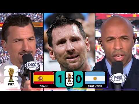 Messi's Biggest Nightmare Came True! | Spain 1-0 Argentina | Zlatan & Thierry Henry REACT thumbnail