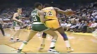 Magic Johnson 1987 Finals: 29pts 13ast 8rb (Game 1) Highlights vs. Celtics