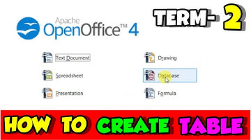 DBMS TERM 2 How to Create a Table In OpenOffice Base IT 402 CLASS 10 | Term 2 Practical dbms it 402
