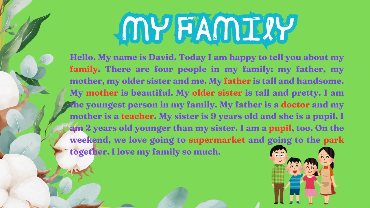 [SPEAKING PRACTICE] My family