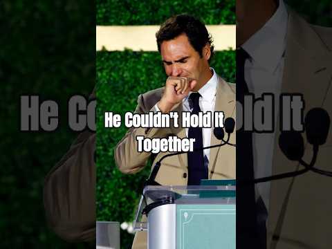Video Roger Federer Breaks Down In Front Of Everyone