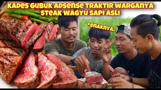 TRAKTIR WARGA GUBUK ADSENSE STEAK WAGYU ASLI & PANEN SEMANGKA BAPAK BAGONG