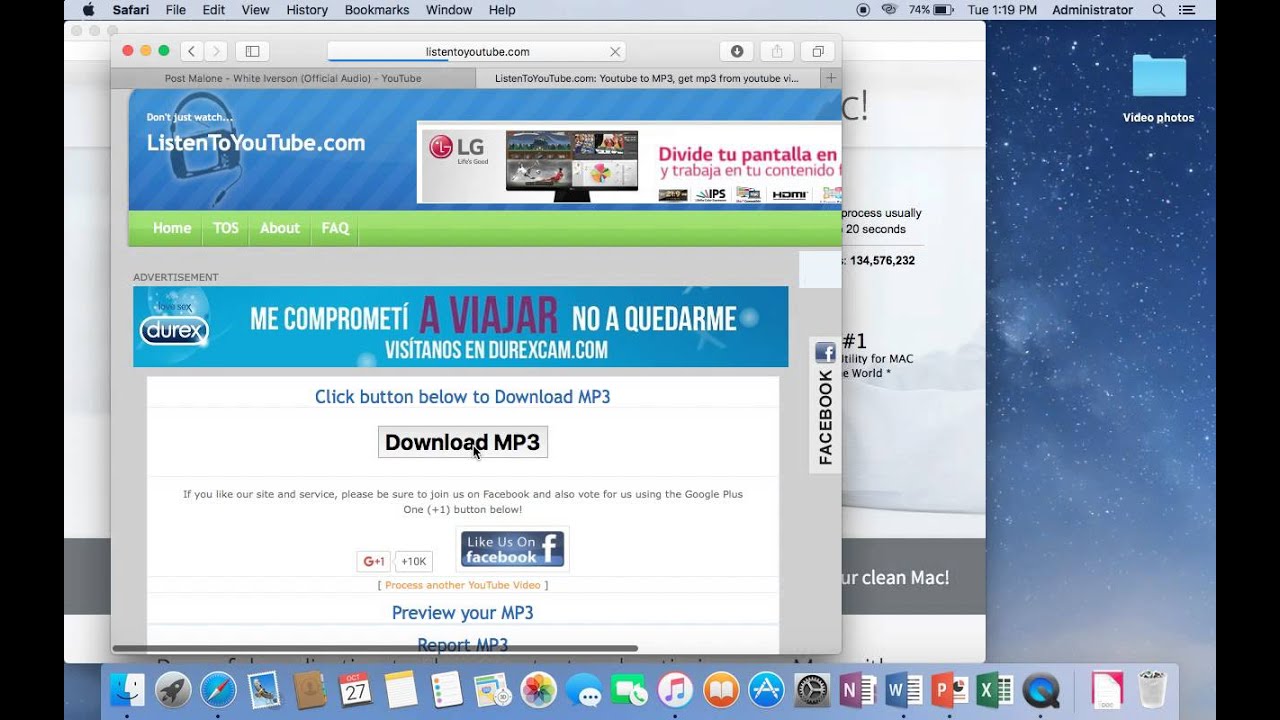 Descargar MP3 de Youtube en MAC - YouTube
