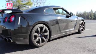 LOUD NISSAN GT-R LAUNCHES + AUTOCROSS 1080p