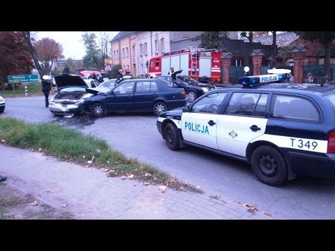 Pożar i dwie kolizje - pracowita niedziela braniewskich służb[video]