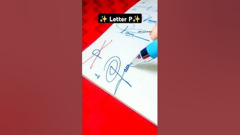 How to sign the letter P ⁉️🔥 #signaturestyle #firstkalakar #shorts