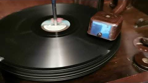 HMV 117 Auto Changer Sound Test 78rpm.