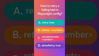 Celebrity How to Retry a Failing Test in Playwright? | Playwright MCQ #shorts Net Worth