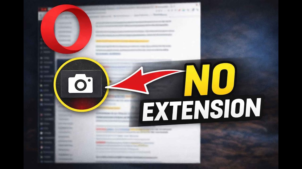 How to Take Scrolling Screenshot in Opera (Full Page Capture) | GearUpWindows