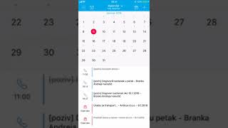 Dospjele aktivnosti na kalendaru (mobilna Intrix CRM aplikacija) screenshot 2