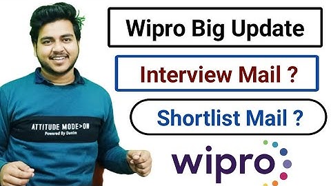 Wipro Interview Mail ?  | WIPRO ELITE 2022 | Shortlist Mail | Virtual Business Round | Interview |