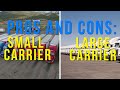 Trucking for a LARGE CARRIER VS SMALL CARRIER (Advantages, Disadvantages, Pros and Cons)