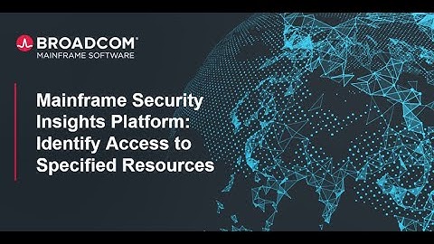 Mainframe Security Insights Platform: Identify Access to Specified Resources