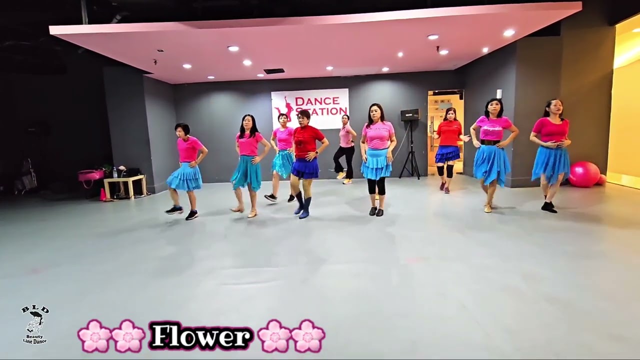 FLOWER - Line Dance || Demo || Beauty LD Double Blessed PV || Mei2 LD Class
