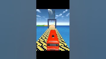 Bus Stunt Fail 🥵😂 | Impossible Bus Stunt #shorts