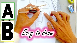 How To Draw Letters Easy A B