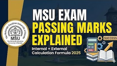 🔴 Passing Marks update (Official Update) MSU Students! FY SY TY  New education policy #fybcom #msu 