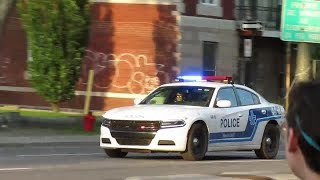 MONTREAL POLICE RESPONSE CODE 3 ON BLVD PIE-IX - 7-4-19