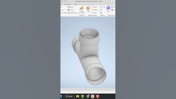 pipa T di Autodesk inventor #autodeskinventor