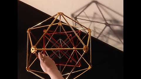 Golden Icosahedron with Merkaba  and Octahedron inside, work in progress