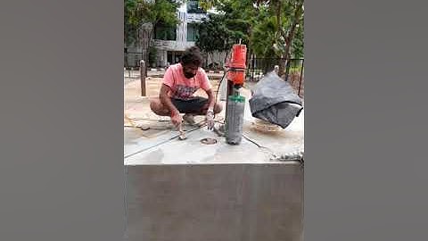 How to remove concrete piece #core cutting works 9676656366