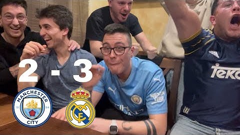 REACCIONES DE HINCHAS Manchester City vs Real Madrid 2-3