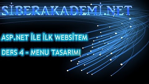 Asp.net ile İlk Websitem - Ders 4