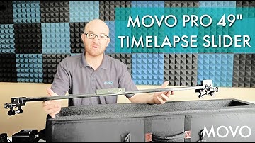 MOVO Wireless Motorized Slider System with Live Video, Stop-Motion, & Timelapse Modes