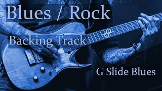 Blues Rock Backing Track || G Slide Blues ||
