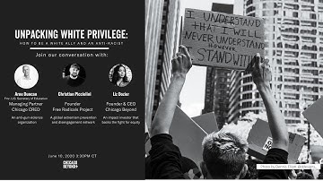 Unpacking White Privilege  How to be a White Ally and an Anti Racist