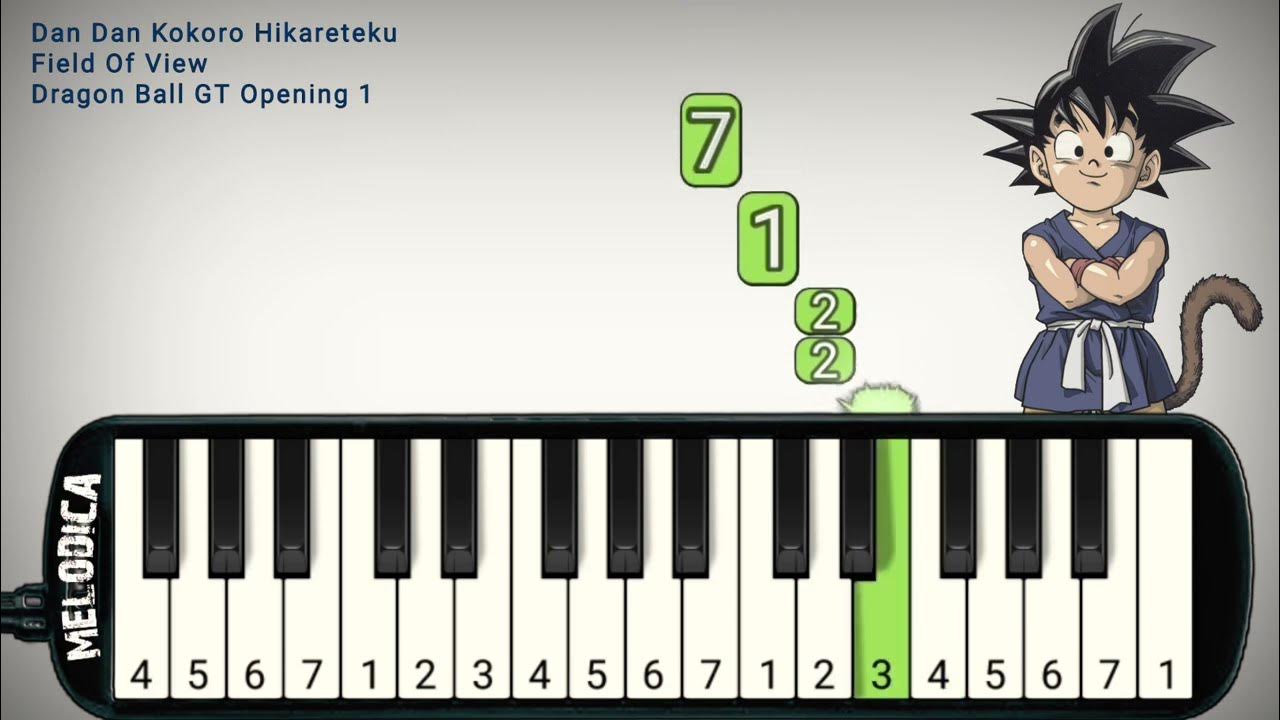 Como Tocar Teclado? Dragon Ball Gt Easy Piano Tutorial