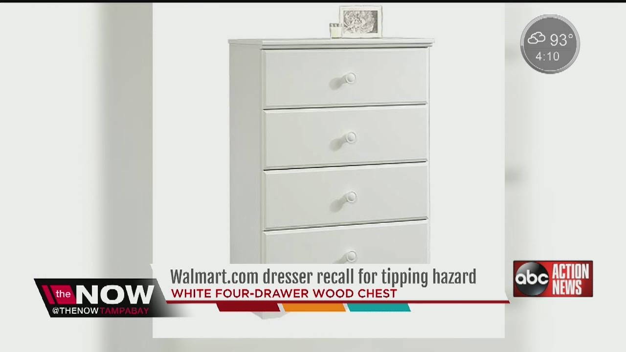 Dresser Sold Exclusively On Walmart Online Recalled Youtube