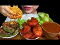 MUKBANG EATING||PRAWN CURRY, FRIED THAI EGGPLANTS, SPICY FISH PASTE & WHITE RICE * MUKBANG SOUNDS *