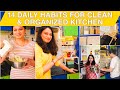 14 daily habits for a clean  organized kitchen  how to keep kitchen clean  kitchen cleaning tips