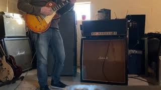Gibson Les Paul R9 50th Anniversary 2020 ,  Solo-59 'PAF' pickup and a 1972 Marshall Super Lead