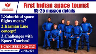 Blue Origin’s NS-25 Mission #spacetourism #santhoshraoupsc