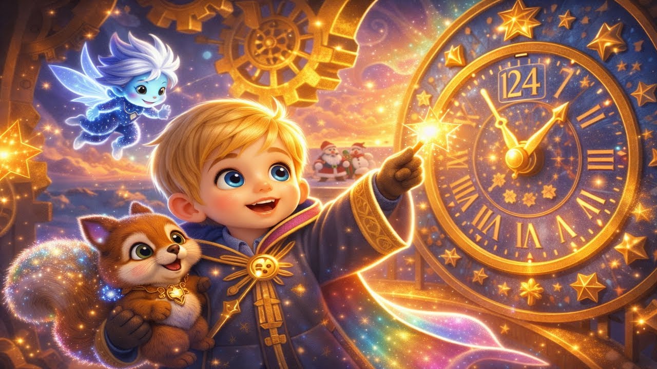 The Countdown Clock of Stars – Liam & Puffy Restore Christmas Time ⏳🌟✨