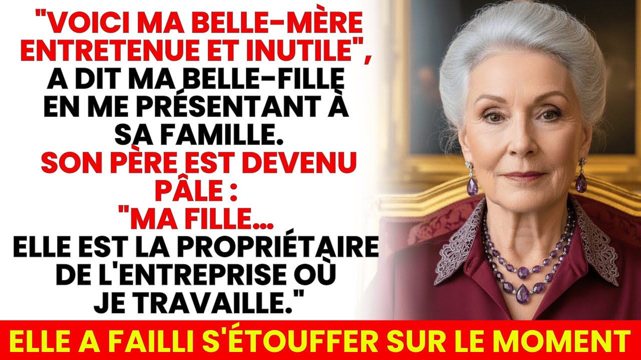 Ma Belle-Fille M’A Présentée Comme “Entretenue et Inutile”, Mais Ce Que Son Père a Révélé…