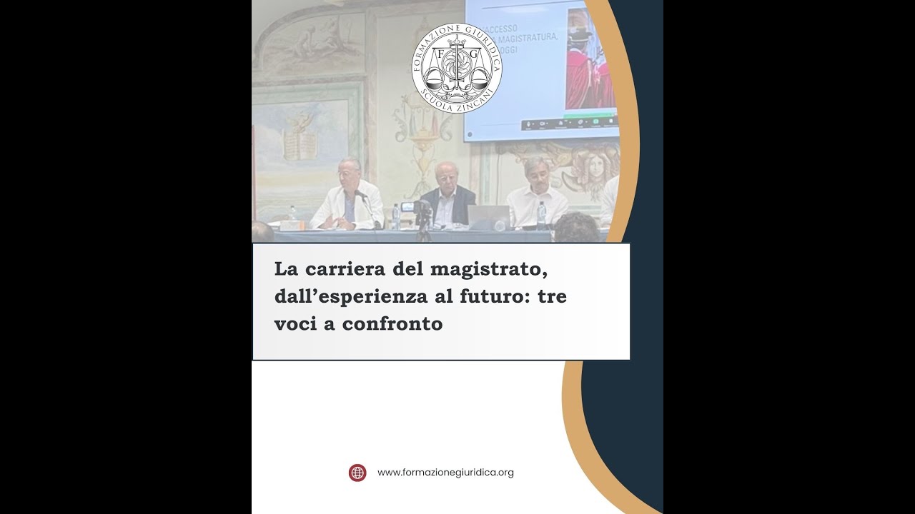 ⚖️La carriera del magistrato, dall’esperienza al futuro: tre voci a confronto