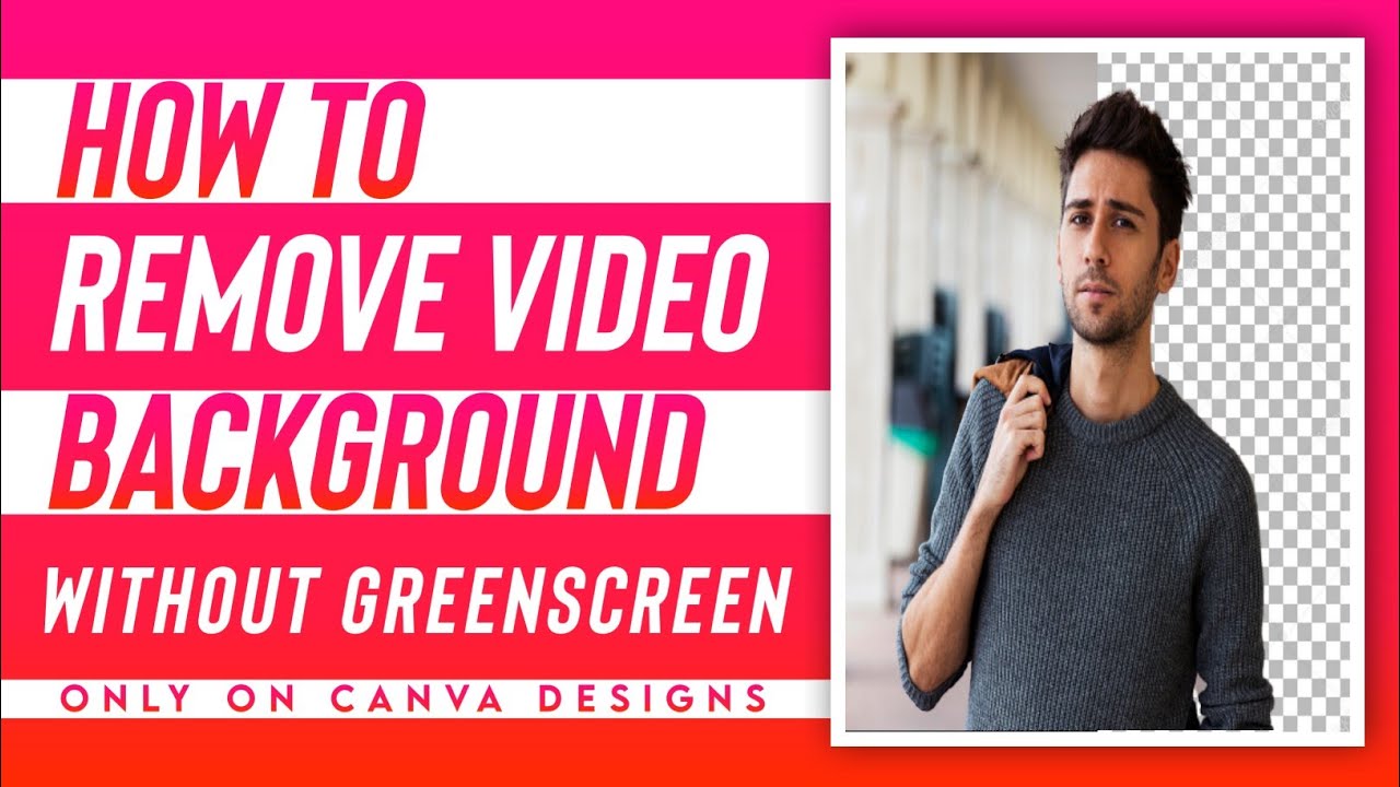 How to remove video background | With out green screen | Canva ...