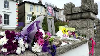 Tributes laid outside Sinead O'Connor's former home