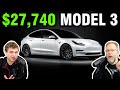 $27,740 Tesla Model 3!!! | Tesla Time News